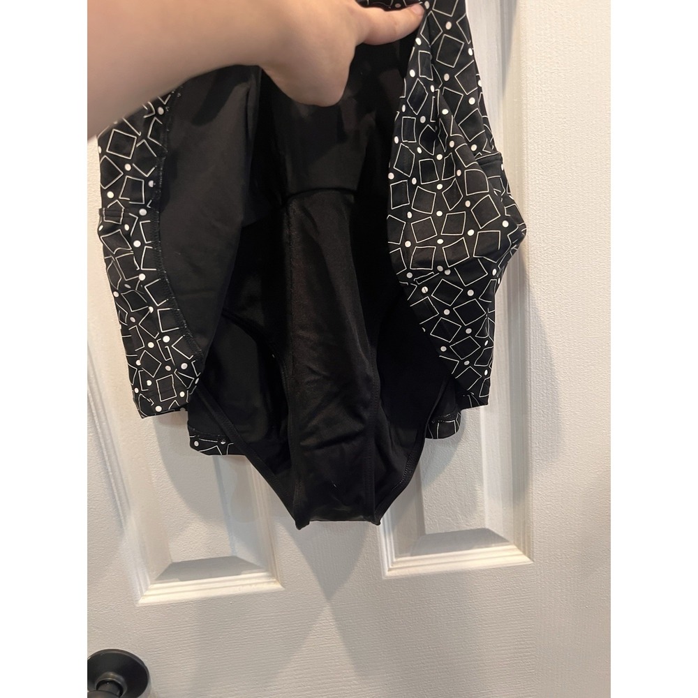VTG Sun Streak Newport News Swim Dress Swimsuit One Piece Skirted 12 NWOT *Note - Picture 2 of 5